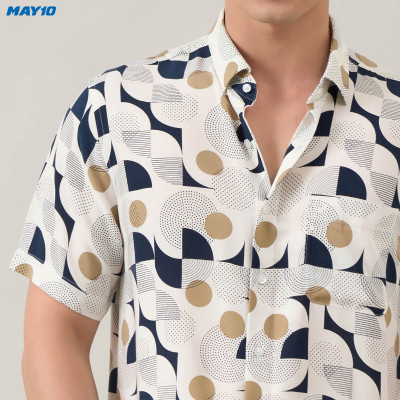 Áo sơ mi nam cộc tay May 10 form RegularFit 010124002 3