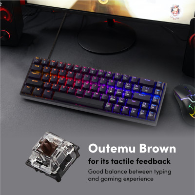 Bàn phím cơ PROLiNK GK6002M (Blue Switch), LED RGB 16 triệu màu, Full N-Key Rollover, Anti Ghosting cho tuyển thủ Esport - Hàng Chính Hãng