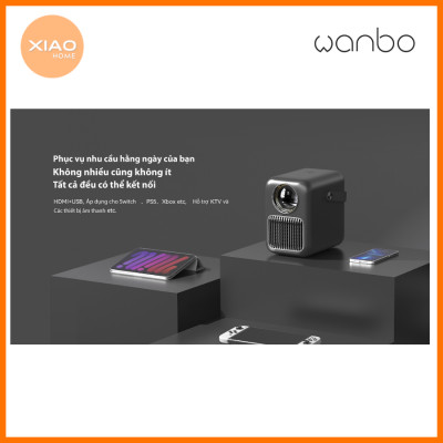 Máy Chiếu Wanbo T6R Max Full HD - Độ Phân Giải 1080P, Hỗ Trợ 4K Mượt Mà - Hàng Chính Hãng