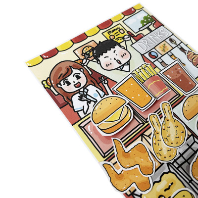 Bộ Tranh Tương Tác Cô Tiên Xanh - Cửa Tiệm Gà Rán