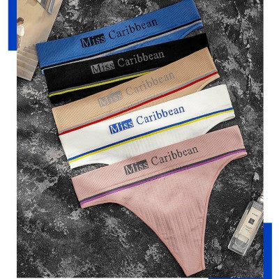 Combo 5 Quần Lót Nữ Lọt Khe Dệt Kim Miss Caribbean 9828 – Thoáng Mát, Co Giãn 4 Chiều