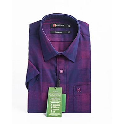 Áo sơ mi tay ngắn Khatoco sale off 50%