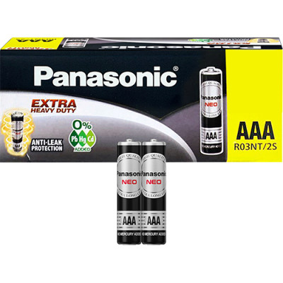 Hộp Pin than đen Panasonic AAA R03NT/2S-V (60 viên) - Hàng chính hãng