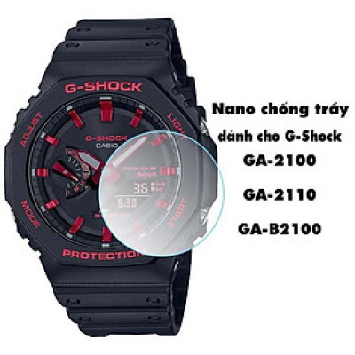 Cường lực dẻo Nano bảo vệ kính đồng hồ Gờ Shock GA-100, GA-110, GA-120, GA-2100, GA-2110, GA-B2100, DW-6900 - Hàng Chính Hãng