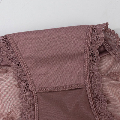 Combo 5 quần lót nữ phi lụa phối ren Voronin Q8234 – Mềm mịn, sexy, co giãn 4 chiều