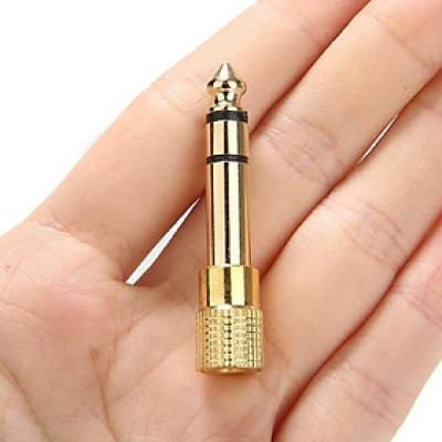 Jack âm thanh chuyển đổi 6.5mm dương sang 3.5mm âm Mạ Vàng Jack Chuyển Tín Hiệu Cổng Loa Đầu Chuyển Cổng Đầu Chuyển Đổi Giắc Cắm Âm Thanh Jack Đầu Chuyển Cho Tai Nghe Mic Đan Guitar Điện Hàng Nhập Khẩu