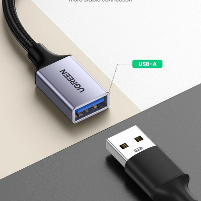 Ugreen UG70889US378TK 10cm bộ chuyển USB type C ra USB 3.0 OTG màu xám - HÀNG CHÍNH HÃNG
