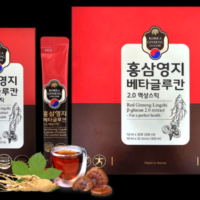 Nhân Sâm Linh Chi Kết Hợp Hoạt Chất Beta Glucan 2.0 Extract Gói Lẻ