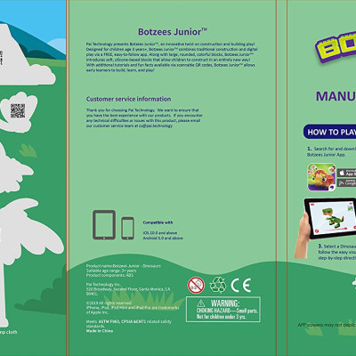 ĐỒ CHƠI GIÁO DỤC SỚM BOTZEES JUNIOR - DINO PACK