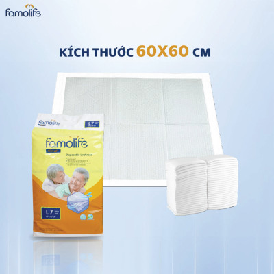 Miếng lót người già FAMOLIFE Cao Cấp mềm mại, thấm hút, chuẩn chất lượng Châu Âu
