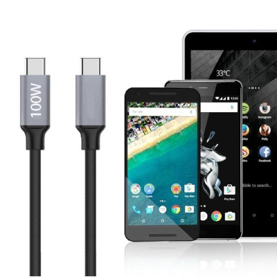 Cáp Sạc Nhanh Type C to Type C, Sạc điện thoại 25W