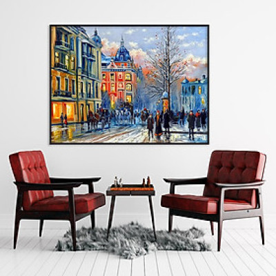 TRANH CANVAS  TREO TƯỜNG - THÀNH PHỐ SƠN DẦU BẮC ÂU 