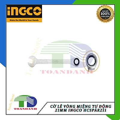 Cờ lê vòng miệng tự động 21mm INGCO HCSPAR211