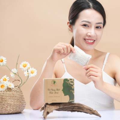 Túi xông mặt thảo dược sạch mụn, căng bóng da Wonmom ( 10 Túi/Hộp )