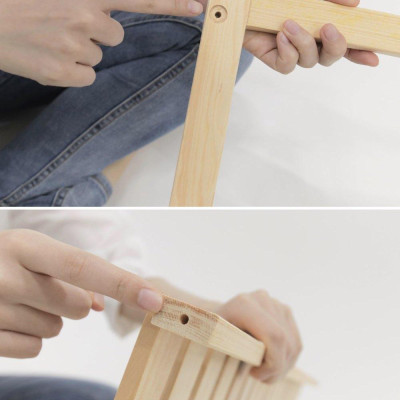 KỆ ĐỰNG GIÀY GỖ 3 TẦNG HÀN QUỐC MÀU GỖ TỰ NHIÊN - BENCH 3F NATURAL SIZE 500