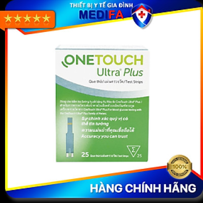 Que thử đường huyết Onetouch Ultra Plus Flex lọ 25 que