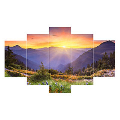 Tranh Ghép Nghệ Thuật Bình Minh Trên Núi TNT47