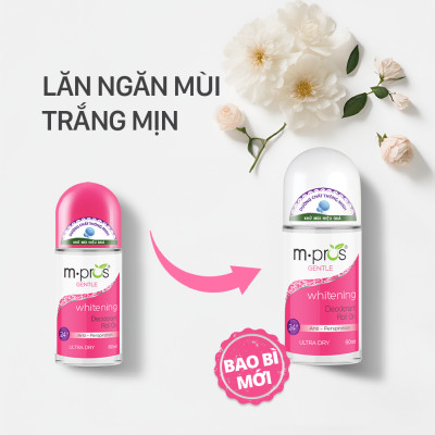 Lăn Khử Mùi – Trắng Mịn – Dịu Dàng M.pros 60ml