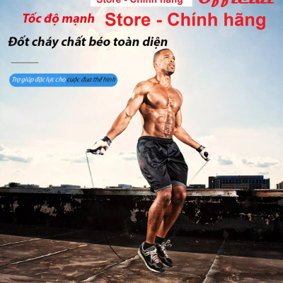 [Loại Tốt – Lõi Thép] Dây nhảy thể dục có thể điều chỉnh dây, Dây nhảy lõi thép, không bị rối dùng để tập thể dục độ dài 2.9m, hỗ trợ giảm cân – Chính hãng Amalife