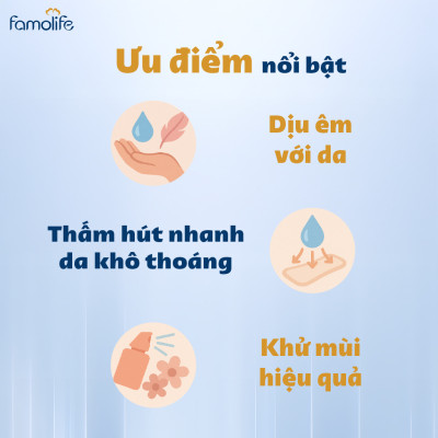Tã dán người già FAMOLIFE Cao Cấp mềm mại, thấm hút, chuẩn chất lượng Châu Âu - Gói 10 Miếng