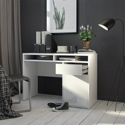 Bàn làm việc bằng gỗ kiểu dáng nhỏ gọn SMLIFE Dekao