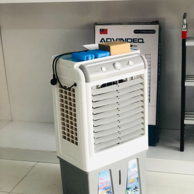 Quạt điều hòa Nineshield KB-588A 45L + tặng 2 đá khô có bánh xe, Motor đồng bền bỉ, êm ái, tiết kiệm điện, dễ dàng vệ sinh, hàng nhập khẩu