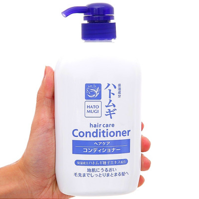 Dầu Xả Phục Hồi Tóc Tóc Xơ Hư Tổn Chiết Xuất Hạt Ý Dĩ Cosme Station Hatomugi Conditioner (Chai 600 mL)