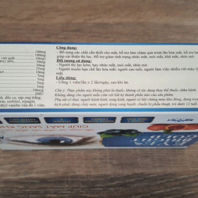 VIÊN BỔ MẮT EYES BRIGHT GOLD - GIÚP MẮT SÁNG KHỎE