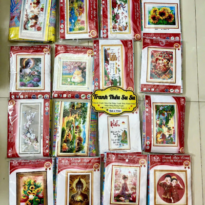 Tranh thêu kín phật quan âm vs8285, kích thước 60 x 90 cm