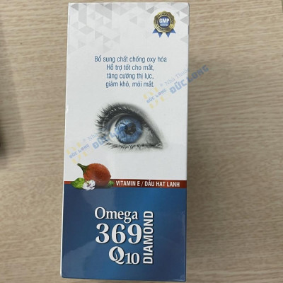 Omega 369 Q10 Diamond – cho Trái tim khỏe, mắt sáng, GIẢM CHOLESTEROL, ngủ ngon – Hộp 1 lọ x 50 viên
