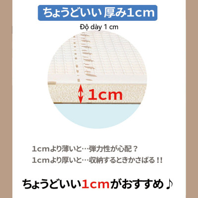 Lysin - thảm tập bò cho bé chống thấm gấp gọn được