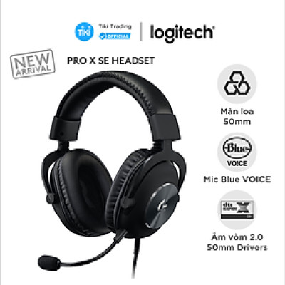 Tai nghe gaming có dây Logitech G Pro X SE - Hàng Chính Hãng