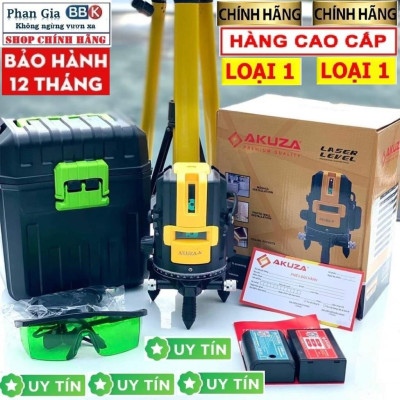 [chính hãƞg] Máy Cân Mực Laser 5 Tia Xanh AKUZA Siêu Sáng, Hàng chính hãƞg, Bảo Hành 1 Năm