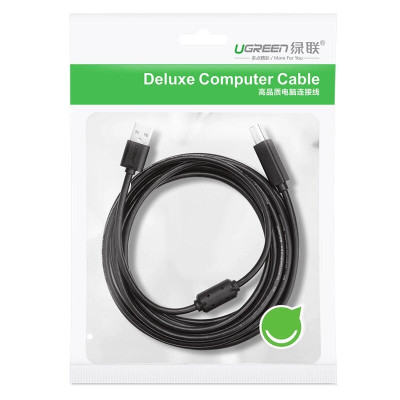 Ugreen UG10845US104TK 1.5M màu Đen Cáp USB 2.0 sang USB B máy in - HÀNG CHÍNH HÃNG