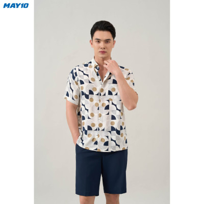 Áo sơ mi nam cộc tay May 10 form RegularFit 010124002 3