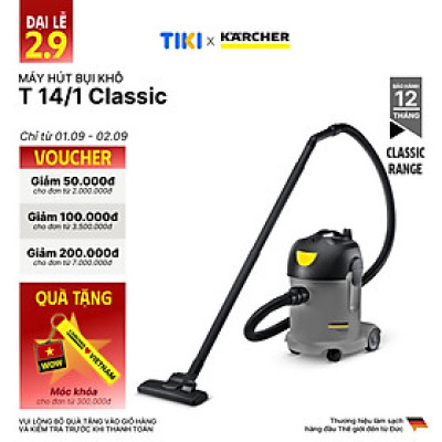 Máy hút bụi khô công nghiệp Karcher T 14/1 Classic - Hàng chính hãng