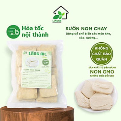 Sườn Chay Loại Ngon ( 1 Kg và 5 Kg ) , Thực Phẩm Chay Thành Phần Tự Nhiên Không Chất Bảo Quản Không Biến Đổi Gen Sườn Non Chay Làng Me