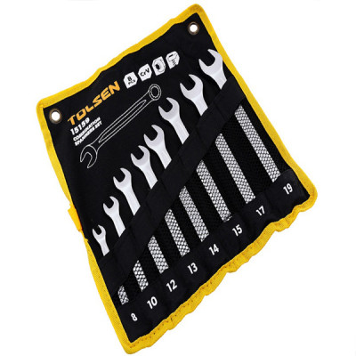 Bộ Chìa Khóa Vòng - Miệng Tolsen 15159 (8 Món) - Đen