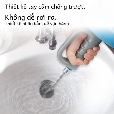Dụng Cụ Thông Cống 5m có tay cầm Loại Tốt