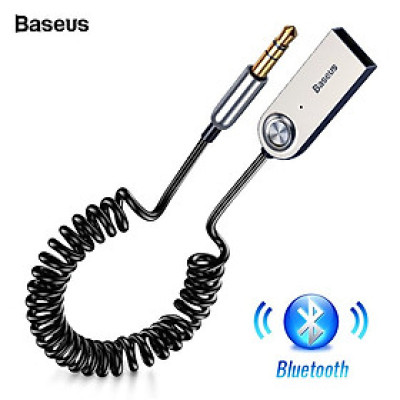 Dây cáp âm thanh USB Blueooth kết nối qua jack 3.5mm phát bluetooth cho loa thường loa xe hơi ô tô Baseus BA01  -  hàng chính hãng