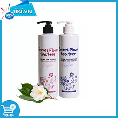 [Combo Dầu Gội Dầu Xả] Phục Hồi Hương Hoa BOSNIC 500ML-Secret Flower Tea Tree Perfume