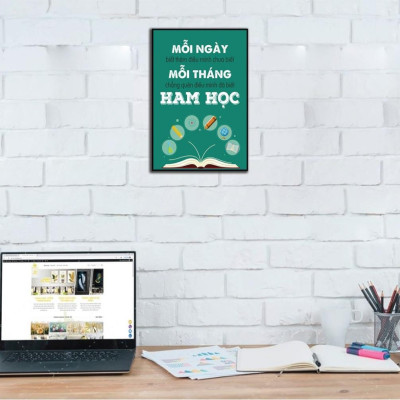 Tranh động lực treo tường, tranh văn phòng - tranh gỗ MDF treo tường