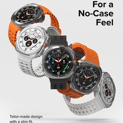 Vỏ ốp kèm dán cường lực cho Galaxy Watch Ultra RINGKE Slim & Glass - Hàng Chính Hãng