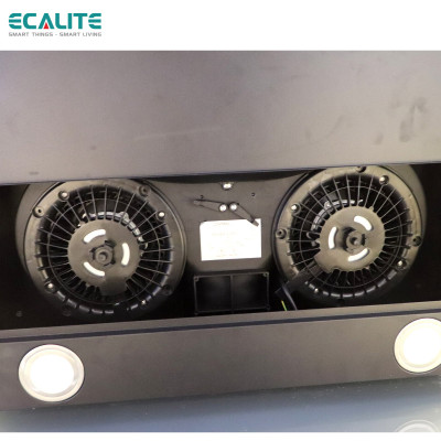 Máy Hút Mùi Âm Tủ H-Series Ecalite EH-AT90LCD -  Kính Đen - Điều Khiển Cảm Ứng 3 Tốc Độ - Màn Hình LCD Hiện Đại - Hàng Chính Hãng