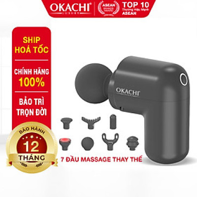 Súng Massage Có Đầu Nóng Okachi JP-G3 Màu Đen