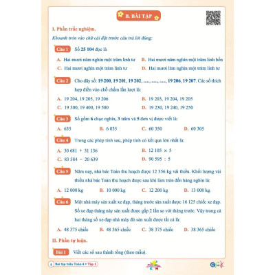 Sách Combo Bài Tập Tuần Toán và Tiếng Việt Lớp 4 - Kết Nối Tri Thức Với Cuộc Sống