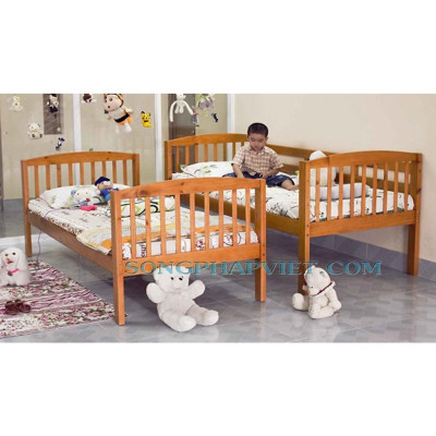 Giường 2 Tầng Uni Gỗ Tự Nhiên - Vàng