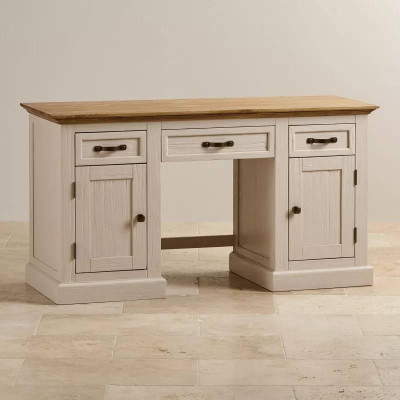 Bàn Làm Việc Seychelles Gỗ Sồi Ibie OTDSEYO - Trắng (140 x 60 cm)