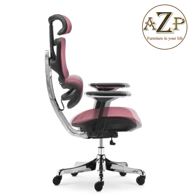 Ghế Giám Đốc, Ghế Văn Phòng Khung Thép 100% AZP FURNITURE Ergonomic AZP-9137 Phân Khúc Cao Cấp - Dòng Full Lưới - Best Choice Hỗ trợ Lưng