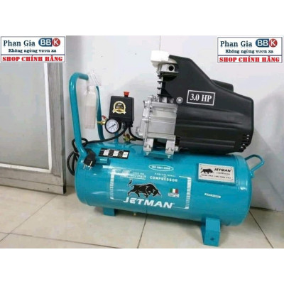 Máy Nén Khí Có Dầu Liền Trục Jetman  12L+ 24L+ 30L, 100% Dây đồng, Bảo hành 1 năm